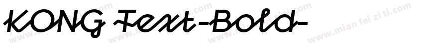 KONG Text-Bold字体转换
